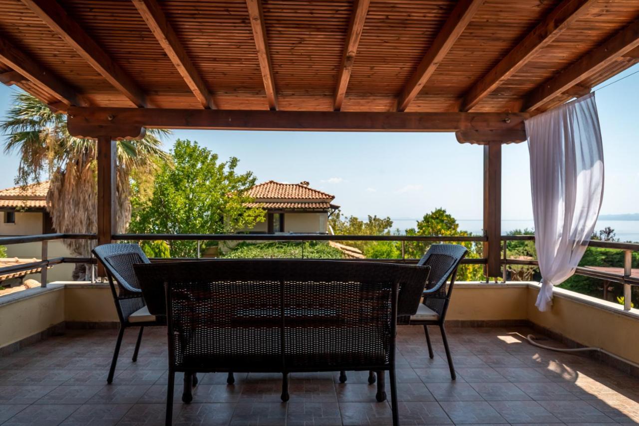 Blue Thea Luxury Villa In Afitos Exterior foto